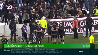 TURGUTLUSPOR İLE KARŞILAŞAN ELAZIĞSPOR HAFTAYI 21 GALİBİYET İLE GEÇTİ [upl. by Enyal]