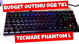 Tecware Phantom L LOW Profile RGB Mechanical Tenkeyless Gaming Keyboard [upl. by Gombach]