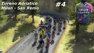 PRO CYCLING MANAGER 2024  Lampre  Abarth 4  Tirreno  Adriatico Milan  San Remo [upl. by Aveline]