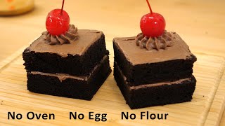 3 Ingredients No Oven Chocolate Pastry In Lock Down  How to make Oreo Cake [upl. by Nohtanoj547]