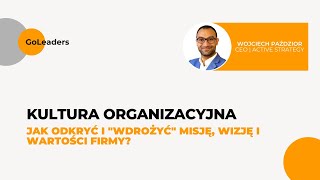 Kultura organizacyjna  WEBINAR [upl. by Anirt]