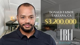 Donald Faison House Tour  Tarzana  3200000 [upl. by Aynuat]