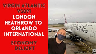 Virgin Atlantic experience in Economy Delight London Heathrow to Orlando International [upl. by Ensign731]