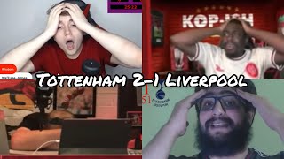 LIVERPOOL FAN REACTION TO 21 LOSS AGAINST TOTTENHAM HOTSPUR TOTTENHAM 21 LIVERPOOL [upl. by Adanar]