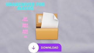 How to Extract RAR Files on macOS  Unarchiver  TUTORIAL [upl. by Lanti]