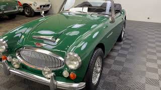 1965 AUSTIN HEALEY 3000 MK3 BJ8 PHASE 2 SPORTS CONVERTIBLE BRITISH RACING GREEN WITH BLACK TRIM [upl. by Yarazed474]