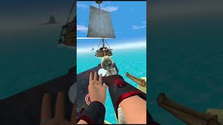 Playing Sea Of Thieves vr with my copy  sail vr gaming shorts seaofthieves [upl. by Yarak]