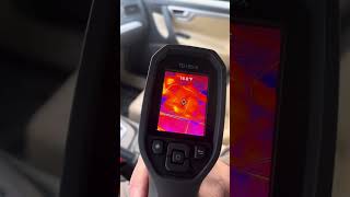 Thermal image of S60R heated seat element [upl. by Lammaj]