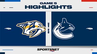 NHL Game 5 Highlights  Predators vs Canucks  April 30 2024 [upl. by Nyvets]