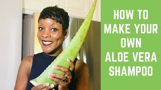 How to Make a DIY Aloe Vera Shampoo for Dry Damaged Hair [upl. by Itin584]