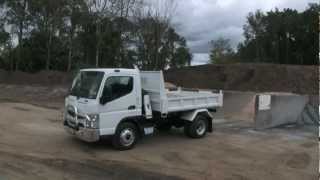 Mitsubishi Fuso Canter Tipper truck video review  NewTruckSearchcomau [upl. by Kataway208]