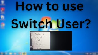 How to Use Switch User in Windows ComputerLaptop [upl. by Queenie]