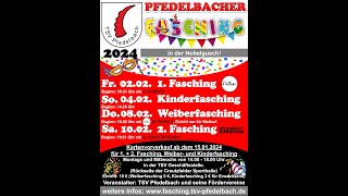 Pfedelbacher Fasching 2024 [upl. by Kcirdez598]