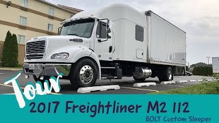 2017 FREIGHTLINER M2 112 BOLT CUSTOM SLEEPER TRUCK TOUR [upl. by Carrol]