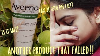 Aveeno daily moisturising lotion reviewdont use it on your face [upl. by Wrdna]