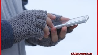 Crochet Tutorial Freestyle Fingerless Gloves [upl. by Airret]