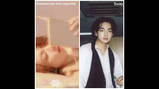 Strawberries and cigarette Ai cover by Vkook sway ideas Vkook Taekook Ai sway [upl. by Eldon]