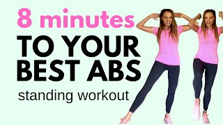 STANDING AB WORKOUT  AT HOME STANDING AB ROUTINE  7 DAY AB CHALLENGE  LUCY WYNDHAMREAD [upl. by Gassman]