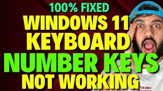 Fix Windows 11 Keyboard Number Keys Not Working [upl. by Maure]