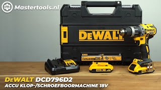 DeWALT DCD796D2 Accu KlopSchroefboormachine  Mastertoolsnl [upl. by Alius]