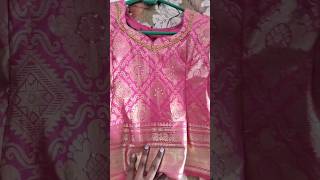 Old pattu saree remake pattu pavadai mobile8248506784coimbatoretailorsisterspinkgreentrending [upl. by Rrats2]