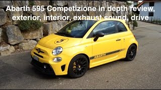 Abarth 595 Competizione in depth review exterior interior exhaust sound drive [upl. by Esiuqcaj]