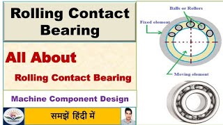 Rolling contact bearings  Types  Advantages  Machine Components Design [upl. by Gniw]