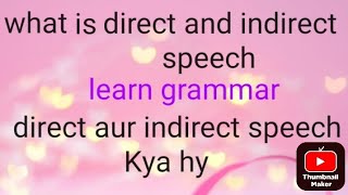 English grammar important points  direct and indirect speech 💥💥💥💥 [upl. by Marinelli790]