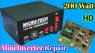 Micro Tech 12V Dc Converter RepairMini Inverter Repair [upl. by Ainesej158]