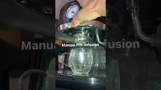 My cheap espresso machine manual pre infusion [upl. by Nomzed597]