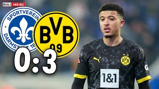 SanchoComeback geglückt BVB erkämpft 30 Sieg gegen Darmstadt [upl. by Lehcim]