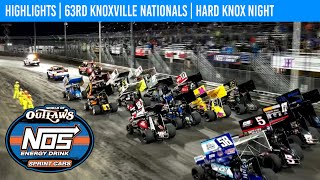 World of Outlaws NOS Energy Drink Sprint Cars  Knoxville Raceway  August 9 2024  HIGHLIGHTS [upl. by Baryram]