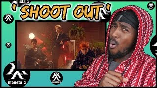 MONSTA X Shoot Out MV REACTION  Dancer Reacts to Monster X Shootout MV [upl. by Nosneh]