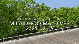 Milaidhoo Maldives water villa 106 with pool [upl. by Slotnick]