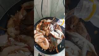 seafoods food crabs shrimp shorts [upl. by Eenolem]