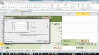 Excel  Funktion ZINSZ  Wert der Zinsen einer Rate ermitteln [upl. by Merow]