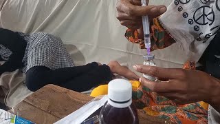 Injecting injection  On hip  Intramuscular injection 💉lagana pad  Vlog  Injection Video  zftv [upl. by Ecaj]