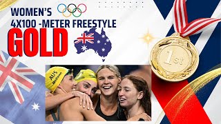 Australian Womens Swim Team Won Gold in the 4x100 meters freestyle [upl. by Garner851]