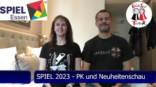 SPIEL 2023 in Essen  PK und Neuheitenschau  Die Brettspieltester [upl. by Novets]