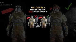 Helldivers 2 How To Preview Full Sets Of Armour In The Warbonds And Superstore [upl. by Pavel]