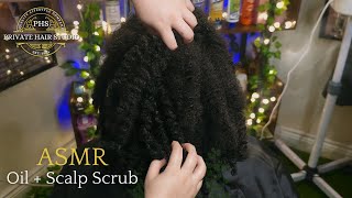 Relaxing 4C Hair Spa ASMR Braid Removal amp Scalp Scrub  Oil  with Rain [upl. by Ydeh]