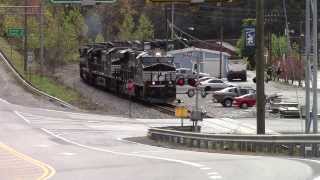 NS U92 leaving Elmore Yard [upl. by Airamak]