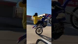 Yamaha WR250 4 Stroke Wheelie Practice [upl. by Aiksa]