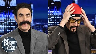 Sacha Baron Cohen Moderates a Debate Between Trump and Harris as Borat and Ali G  The Tonight Show [upl. by Neibaf]