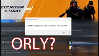 Counter Strike 2 on Core 2 Quad Q9650 SSE42 Bypass Good Idea [upl. by Rego]