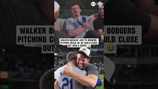 Walker Buehler The GOAT of Closing Out the World Series 🤣 MLB Dodgers BaseballLegend [upl. by Nnylylloh615]