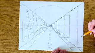 One  Point Perspective  5th grade [upl. by Bourn]