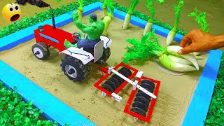 Diy tractor making agriculture land leveler machine science project smallcreator [upl. by Soluk]