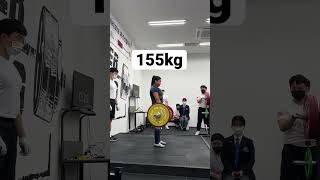 ipf powerlifting 대회에서 데드리프트 3차시기 155kg 성공🥹 shorts [upl. by Dagall]