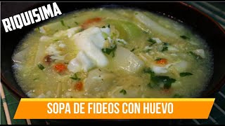 Sopa de fideos con huevo [upl. by Smith295]